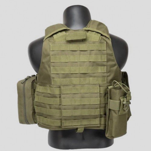 Тактический разгрузочный жилет «5 / пять карманов» с подсумками Tactical Molle Plate Carrier для съемных бронепластин в Сергиевом Посаде